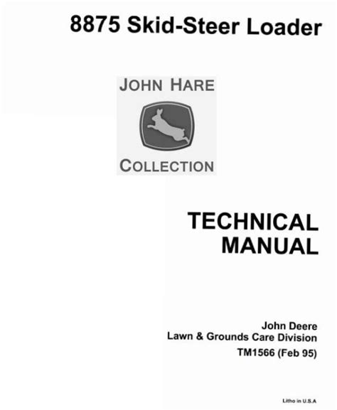 john deere 8875 service manual